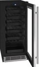 U-Line® 1-Class 15" 3.0 Cubic Feet Black Wine Refrigerator-1