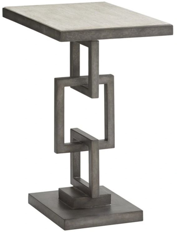 Lexington Home Oyster Bay Deerwood Gray Side Table-0