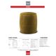 Korson Furniture Gigi Olive Drum Stool-1