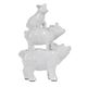 A & B Home Glossy White Pig-1