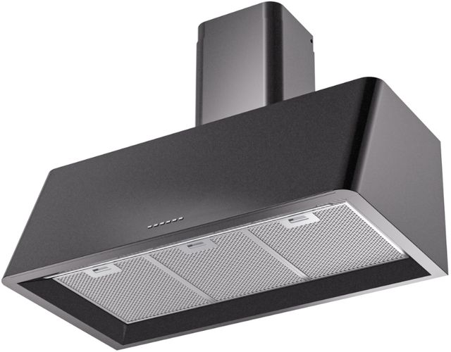 Ilve® Nostalgie II Series 36" Glossy Black Wall Mounted Range Hood-1