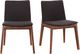 Moe's Home Collection Deco 2-Piece Black Dining Chair Set-4