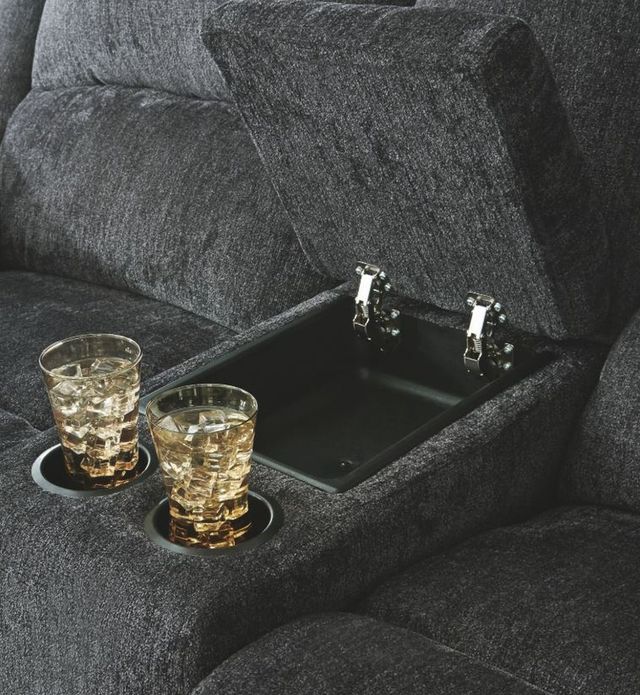Signature Design by Ashley® Draycoll Slate Reclining Loveseat-5