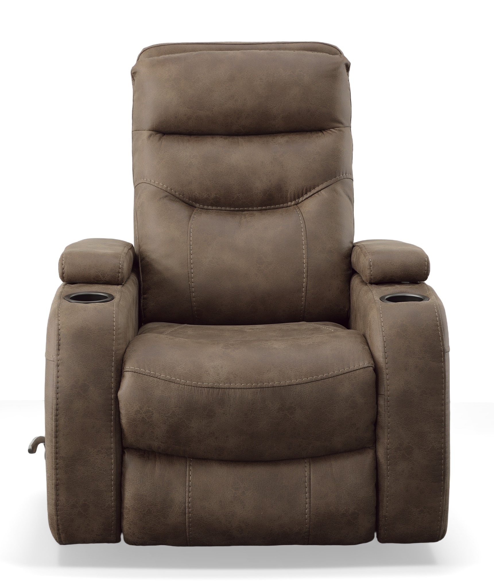 eko　0107 ♡ Man Wah Brown Performance Fabric Swivel Glider Recliner