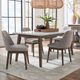 Liberty Furniture Edison 5-Piece Brownstone/Gray Wash/White Rectangular Table Set-0