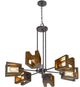 Cal® Lighting & Accessories Biel Iron/Wood Chandelier-0