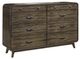 New Classic® Home Furnishings Rex Walnut Dresser and Mirror Set-2