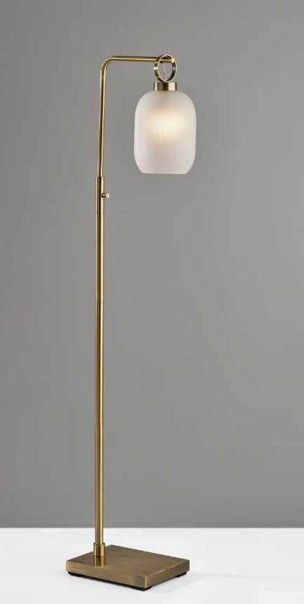 Adesso® Lancaster Antique Brass Floor Lamp-4
