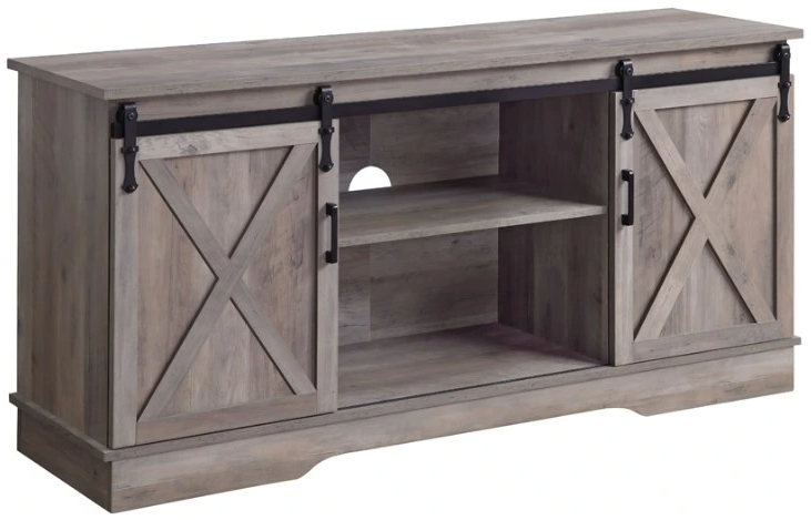 【ACME FUNITURE】GRANDVIEW TV BOARD Acme Furniture Gorsedd 91443 Traditional 4-Door Antique