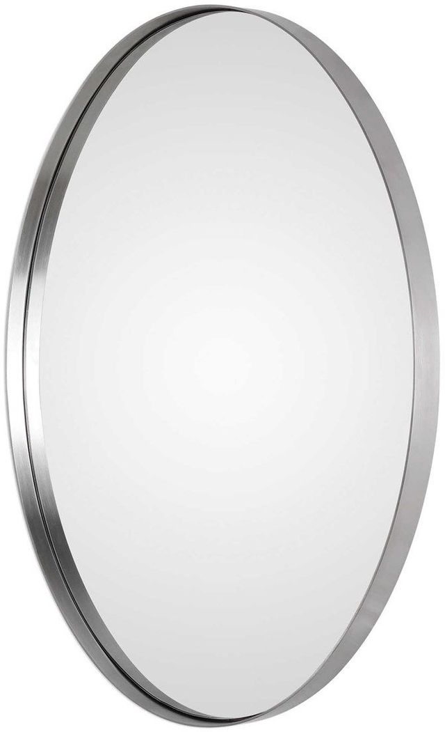 Uttermost® Pursley Brushed Nickel Oval Mirror-3