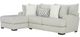 Albany Industries 2-Piece Tweed Silver Left-Arm Facing Cahise Sectional -0