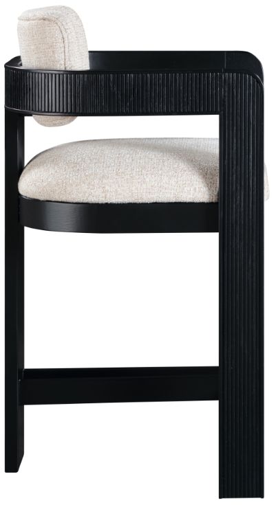 Meridian Furniture Sacha Beige Upholstered Counter Stool-3