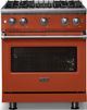 Viking® 5 Series 30" Spiced Cider Pro Style Gas (NG) Range with Polished Chrome Trim-4