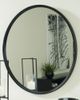 Signature Design by Ashley® Brocky Black Round Accent Mirror-3