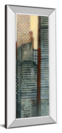 Classy Art Urban Landscape V by Norman Wyatt Mirror Framed Wall Art-1