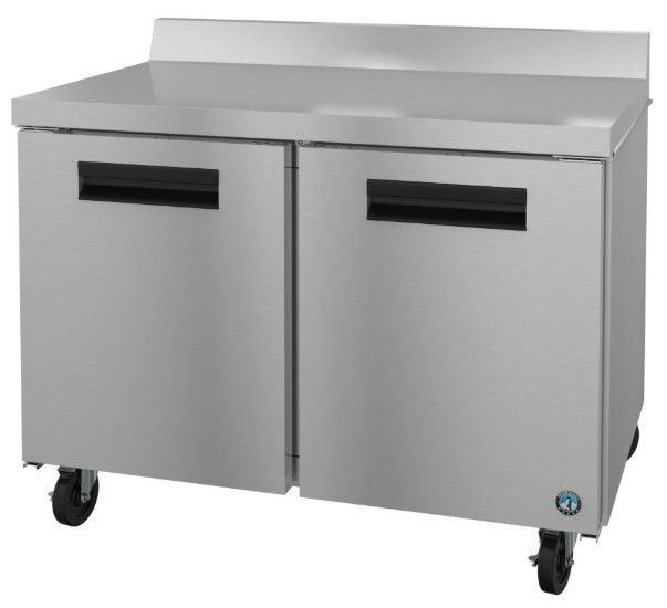 Hoshizaki Steelheart® 48" 13.7 Cu. Ft. Stainless Steel Two Section Worktop Refrigerator-1