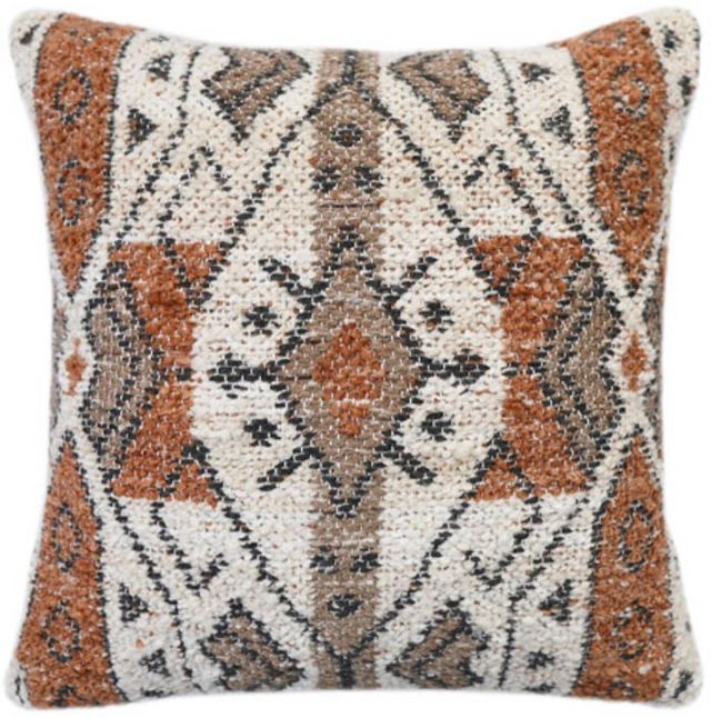 Signature Design by Ashley® Kierenworth Black/Ivory/Sienna Throw Pillow