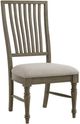 Elements International Kings Court Gray/Taupe Dining Side Chair -0