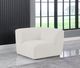 Meridian Furniture Miramar Cream Upholstered Modular Corner Chair-3