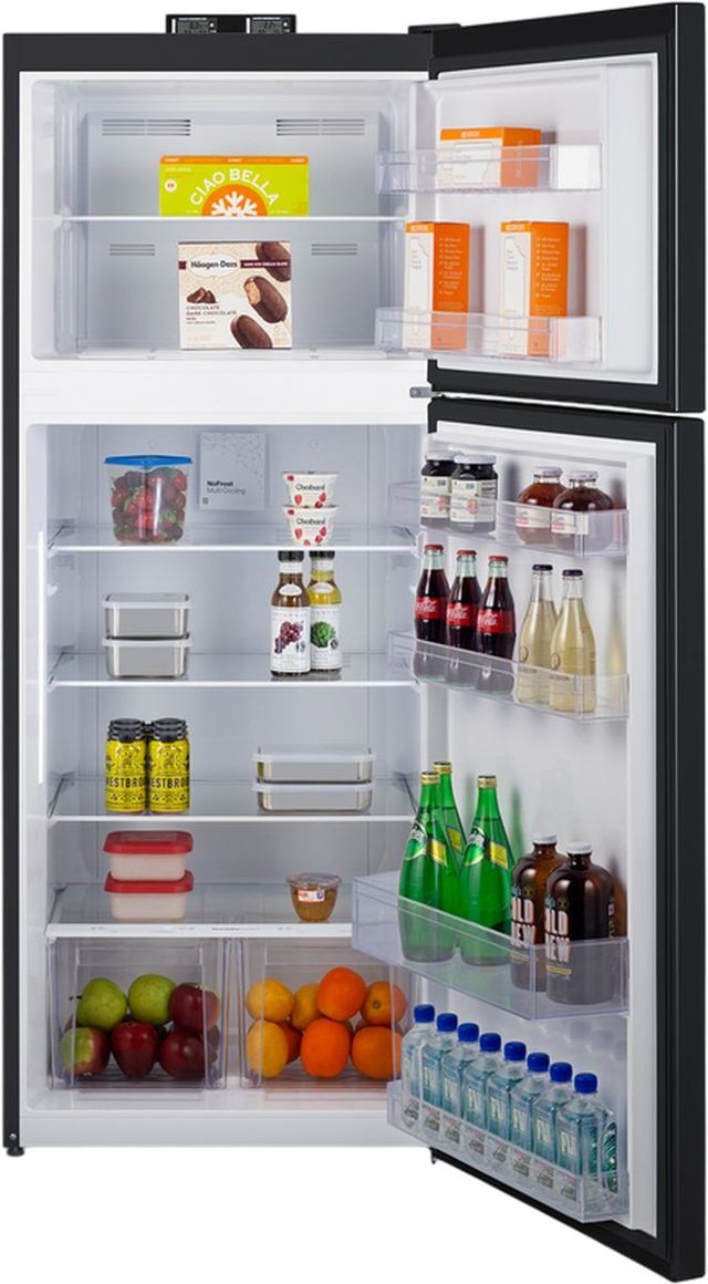 Summit® 28" 14.3 Cu. Ft. Black Counter Depth Top Freezer Refrigerator-3