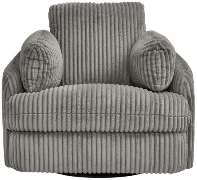 Signature Design by Ashley® Tie-Breaker Fog Manual Swivel Glider Recliner-1