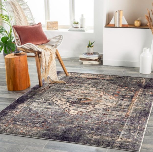 Surya Jefferson Gray 4'x6' Area Rug-3