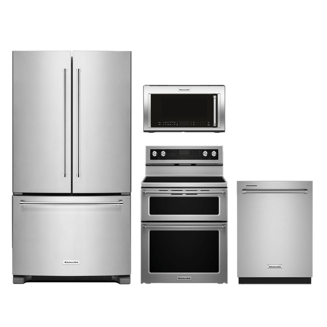 KitchenAid® 4 Piece Kitchen Package-Stainless Steel-0