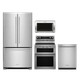 KitchenAid® 4 Piece Kitchen Package-Stainless Steel-0