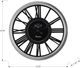 Monarch Specialties Inc. Black/Silver 16" Wall Clock-3