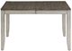 Steve Silver Co.® Abacus 5-Piece Smoky Alabaster/Smoky Honey Dining Set-3
