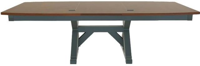 Mavin Customizable 42" x 72" Boat Extendable Dining Table with 18" Leaf-1
