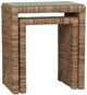 Bramble Tuscan Glass Top Nesting Table with Natural Base-2