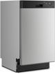 Whirlpool® 18" Stainless Steel Front Control Built-In Dishwasher with Half Load Cycle and Triple Spray Arms-2