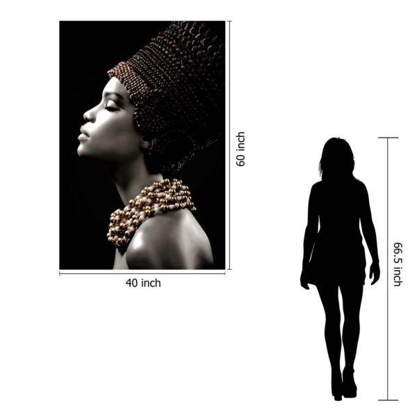 Classy Art Style 31 Floating Tempered Glass with Foil Wall Art-3