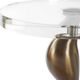 Uttermost® Remolino Glass Top Drink Table with Black/Warm Bronze Base-4