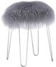 TOV Furniture Zelda Grey Sheepskin Bench-0