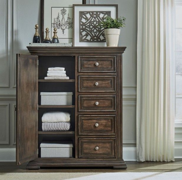 Liberty Furniture Big Valley Brownstone Door Chest-2