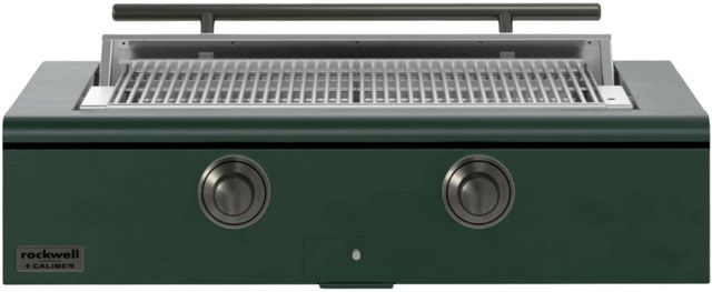 Caliber™ Rockwell Social 2-Burner Emerald Built-In Natural Gas Grill with Pewter Hardware-0