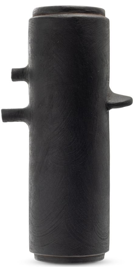 Moe's Home Collection Ezra Matte Black 12" Vase-1