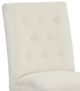 Fairfield® Customizable Entree Dining Straight Short Back Armless Stack Chair with Linen Legs and Buttons-1