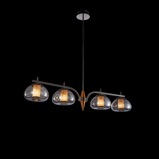 Michael Amini® Ember Black/Gold 4-Light LED Chandelier-4