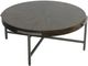 Fairfield® West Camden Rectangular Tahitian Pearl Top Round Cocktail Table with Black Steel Base-3