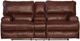 Catnapper® Wembley Walnut Leather Power Lay Flat Reclining Console Loveseat with Power Adjustable Headrest-3
