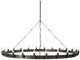 YHD Oil-Rubbed Bronze 24-Light Chandelier-0