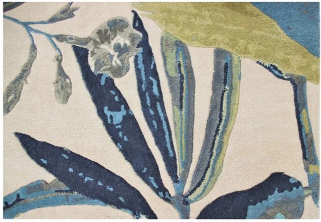 KAS Rugs Sparta Blue/Ivory Sanctuary 5'x8' Area Rug-4