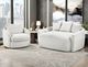 Homelegance® Tomball Beige Swivel Accent Chair-1