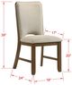 Crown Mark Shari Beige/Brown Dining Side Chair-2