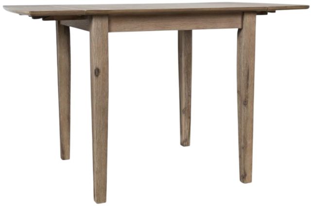 Jofran Inc. Eastern Tides 3-Piece Brushed Bisque Dining Table Set with X Back Chair-1