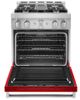 KitchenAid® 30" Passion Red Smart Pro Style Gas Range-1
