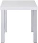 ACME Furniture Harta White Top End Table with Chrome Base-1